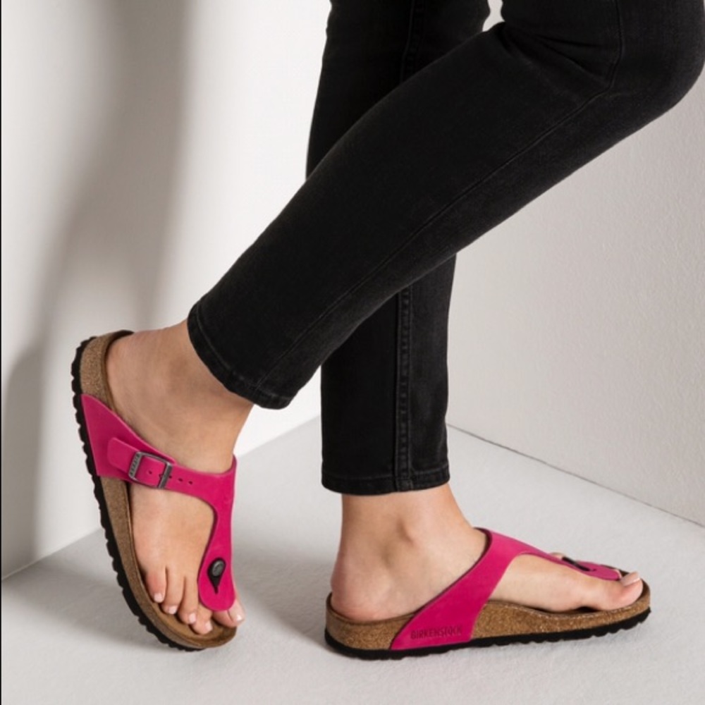 NIB Gizeh pink nubuck size 8/39 narrow width